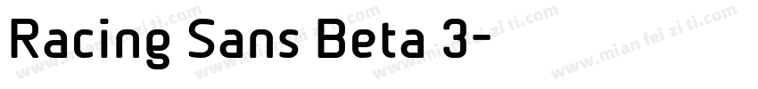 Racing Sans Beta 3字体转换